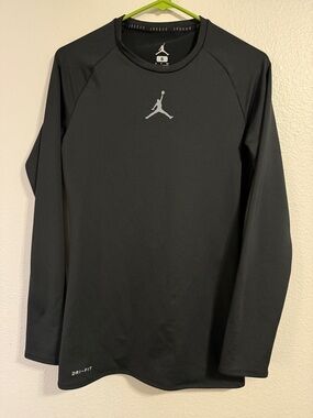 Jordan Men's Black Long Sleeve Dri-FIT Performance Shirt